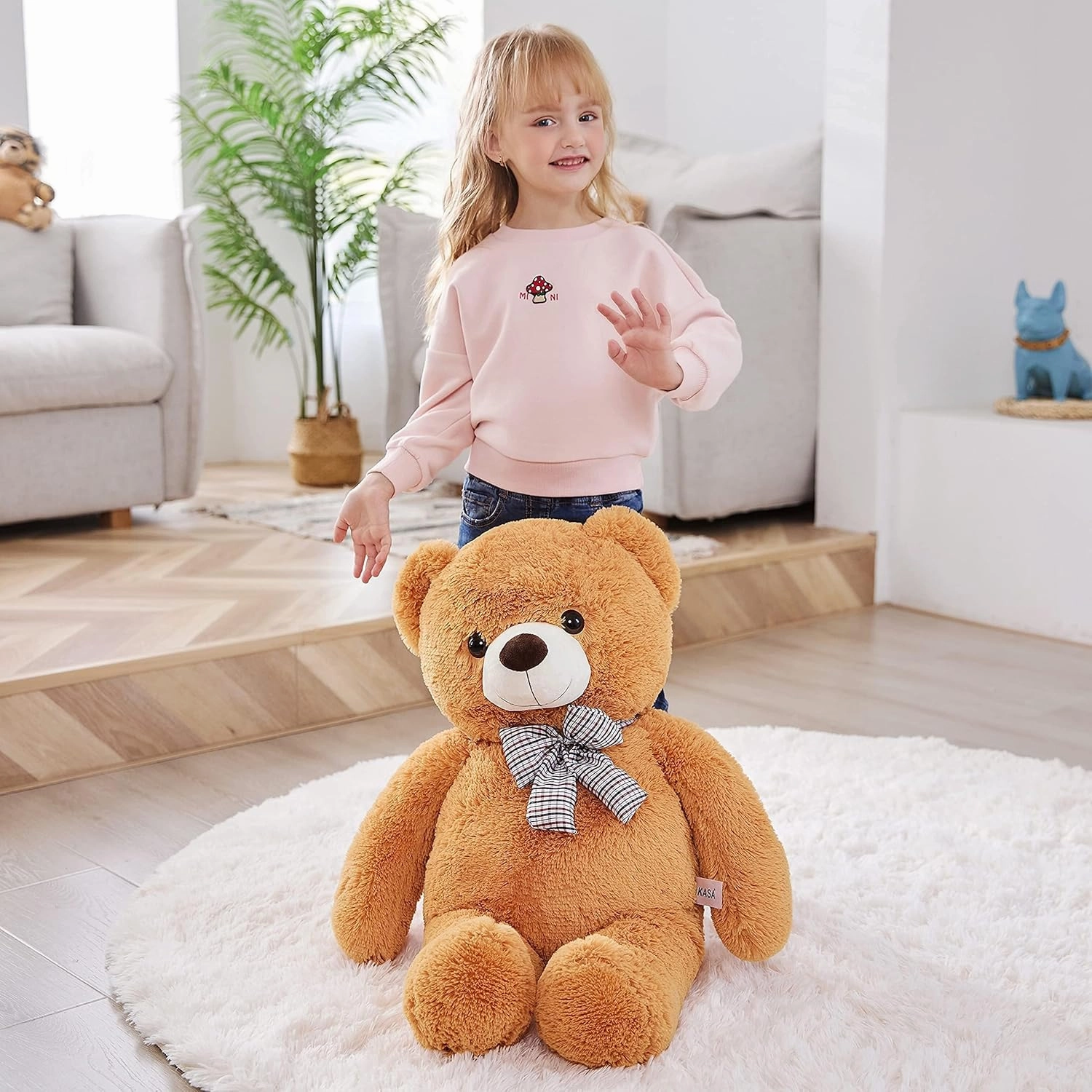IKASA Giant Teddy Bear Plush Toy Stuffed Animals (Brown, 30 inches)