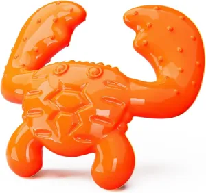 Indestructible Dog Chew Toy – Crab-Shaped Tough Nylon for Aggressive Chewers, Teeth Cleaning, Bacon Flavor, Anxiety Relief, Durable Chew Toy for Large Dogs