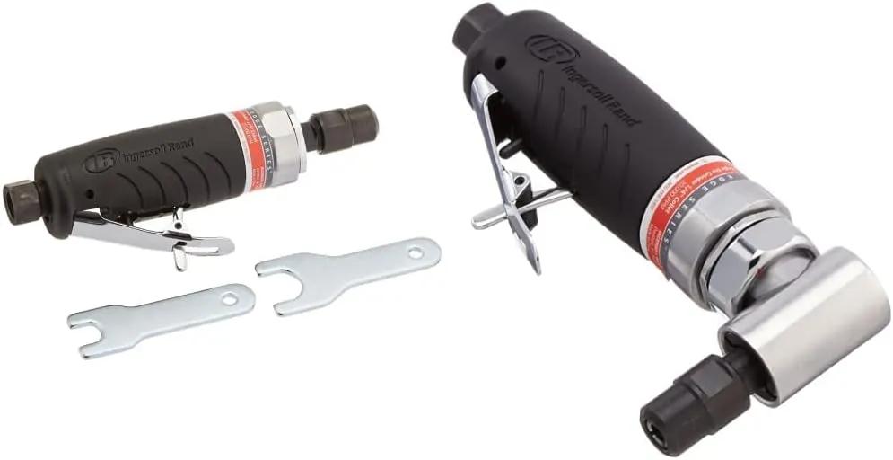 Ingersoll Rand 3101G 1/4" Heavy Duty Angle Die Grinder, Black & Rand 1/4" Air Die Grinder 3107G,Black