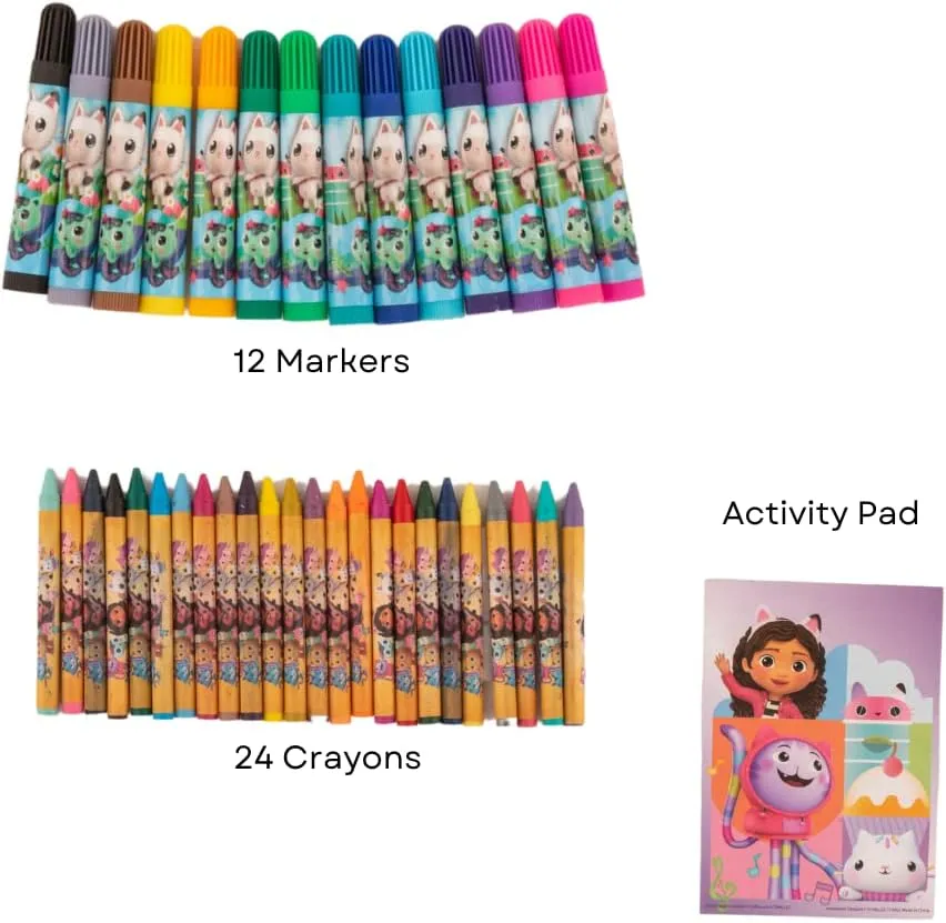 Innovative Designs Gabbys Dollhouse Creative Coloring Canvas Painting and Activity Set for Kids, 1000  pcs
