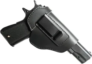 IWB Leather Holster for Full-Size/Compact Pistols Genuine Leather Gun Holster for Glock17/19/26/43 SigSauerP220/P226/P229/P239/P250 SpringfieldHellcat XD/XDS/XDM