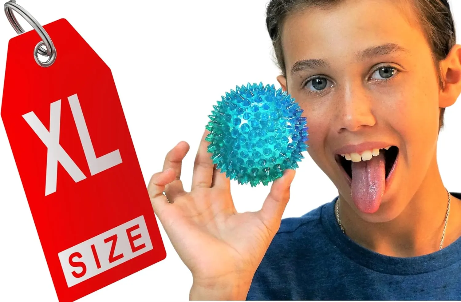 JA-RU Light Up Ball (4 Balls) Rubber Spiky Balls for Kids. Stress Relief Toy Autism Sensory Products. Dog Chew Toy Bulk Birthday Party Favors, Goodie Bag Stuffers. 699-4s