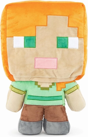 Jay Franco Mojang Minecraft Plush Stuffed Alex Pillow Buddy - Kids Super Soft Polyester Microfiber, 16 inch (Official Product)