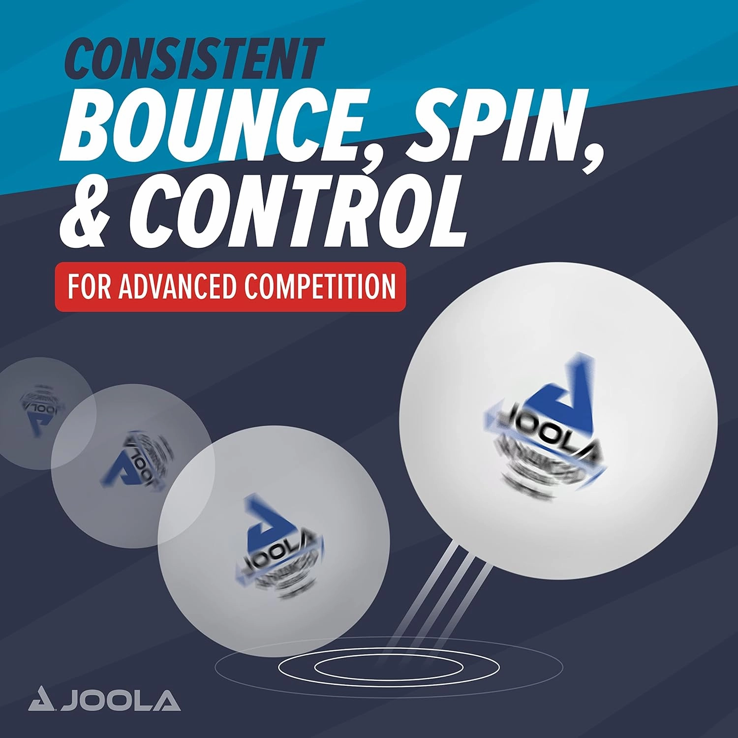 JOOLA Training 3 Star Table Tennis Balls 12, 60, or 120 Pack - 40 mm Regulation Bulk Ping Pong Balls for Competition and Recreational Play - Fun as a Cat Toy - Indoor and Outdoor Compatible