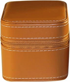 JSEIAJB Portable Zippered Watch Storage Box European Leather Storage Bag Mechanical Watch Box