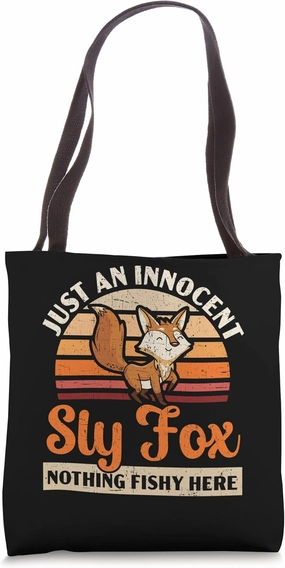 Just An Innocent Sly Fox Nothing Fishy Here Wildlife Foxes Tote Bag