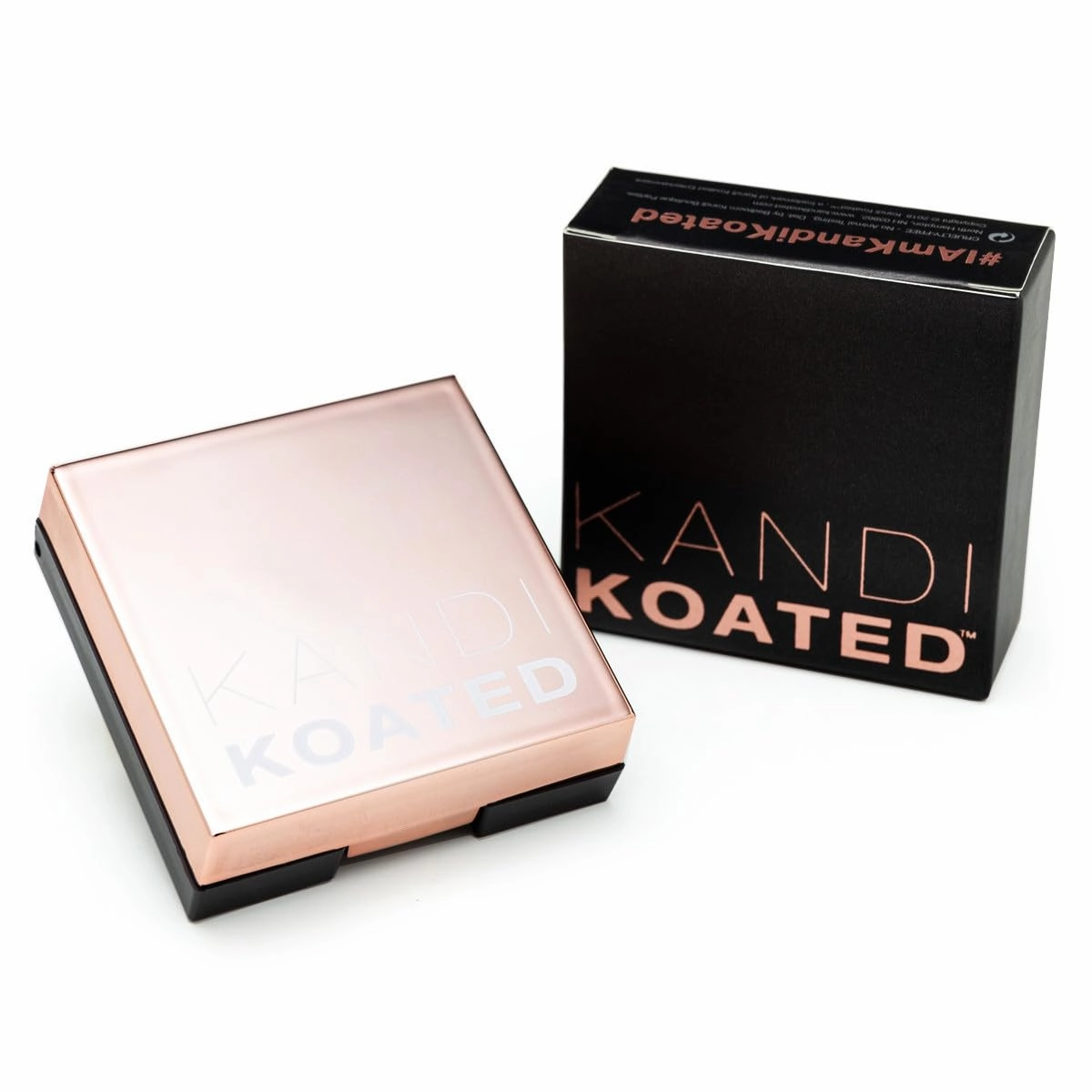 Kandi Koated Chic to Chic [Rendezvous] Matte Rose Pink Blush in Rose Gold Compact, Intense Color Blush by Kandi Burruss | Paraben-Free, Cruelty-Free | Beauty & Makeup