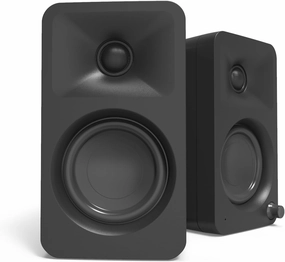 Kanto ORAMB 100W Powered Reference Desktop Computer Speakers with Bluetooth 5.0 and USB-C Input | Bi-Amplified | 100 Hz Automatic Crossover | Reference Quality Sound | Pair | Black