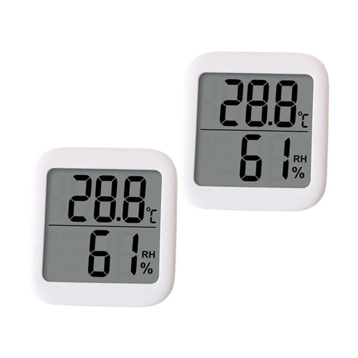 KESYOO 2-Pack Room Thermometer Hygrometer Digital Indoor Thermometers for Home Accurate Temperature Humidity Monitor Large Screen Display