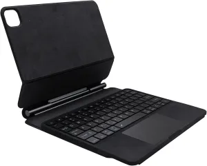 Keyboard Case for iPad Air 11 (M3/M2), Air 5/4 & Pro 11 (1st–4th Gen) – Multi-Color Backlit Extendable Keyboard, Full-Size Multi-Gesture Trackpad, Magnetic Attach, Auto Sleep/Wake, Shortcut Keys,Black