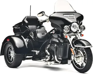 Kids Motorcycles Toy 1:9 CVO Diecast Motorcycle Model Kits for Adults,Pull Back Toddler Motorcycle with Lights and Sounds,Toy Motorcycles for Kids Ages 4-8（Black）