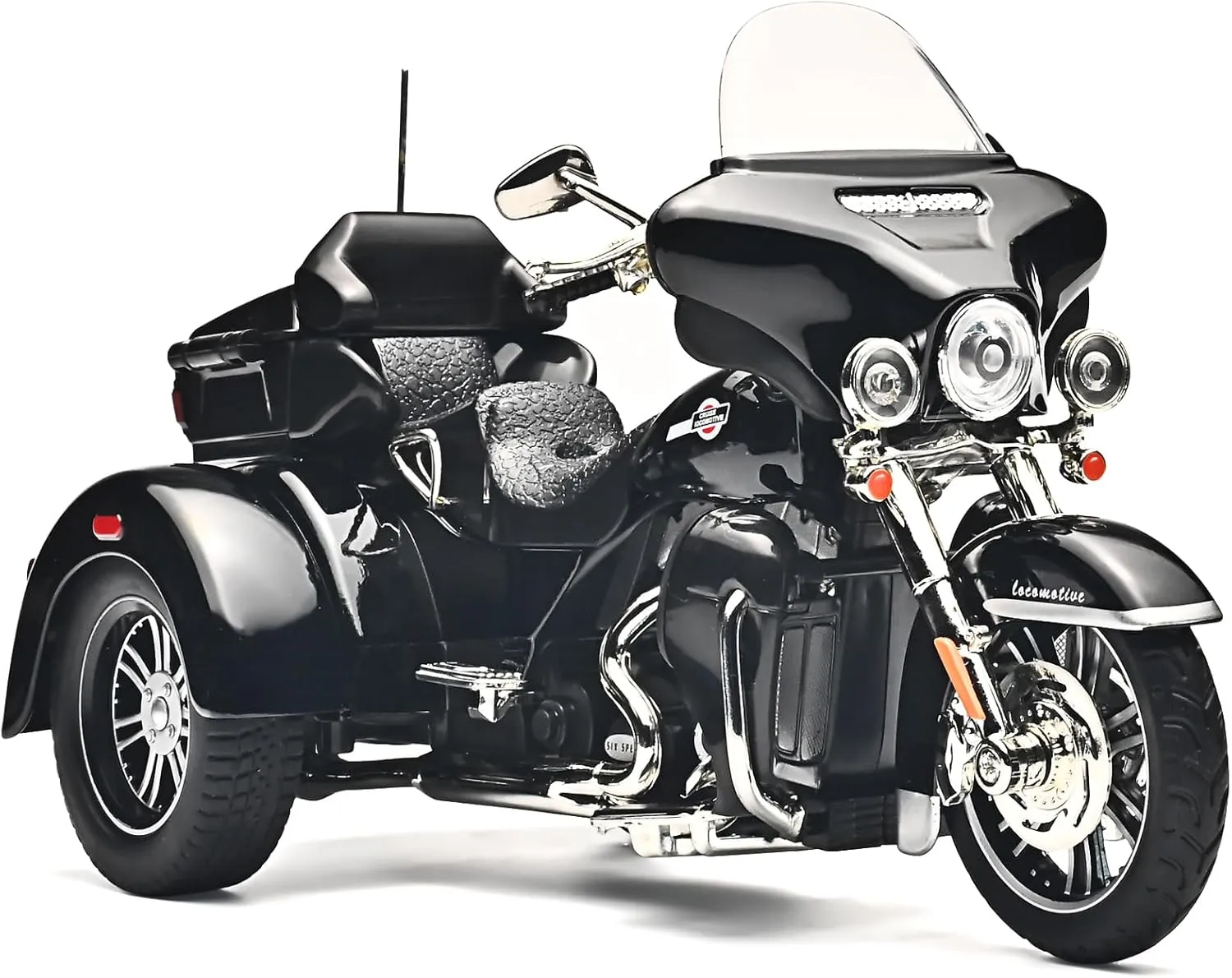 Kids Motorcycles Toy 1:9 CVO Diecast Motorcycle Model Kits for Adults,Pull Back Toddler Motorcycle with Lights and Sounds,Toy Motorcycles for Kids Ages 4-8（Black）