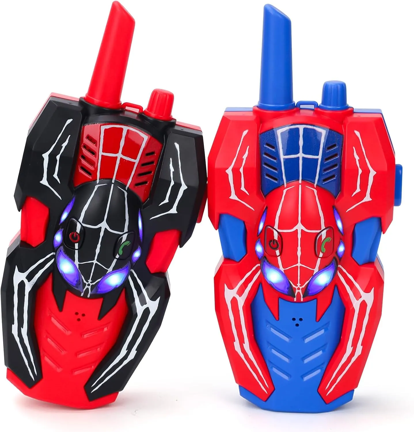 Kids Walkie Talkies Toys for 4 5 6 Years Old Boys,Spider Toys Gifts for 5 6 7 8 Year Old Boy Toddler Walkie Talkies with Lanyard for Outdoor Garden Play Toys Birthday Presents Gift for Boys Kids