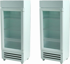 Kisangel 2pcs Mini Simulated Refrigerator Furniture Fridge Icebox 1: 12 Dollhouse Miniature Mini Refrigerator Dollhouse Wood Toys Mini frig Miniature Fridge Toy Props Doll House Micro Scene