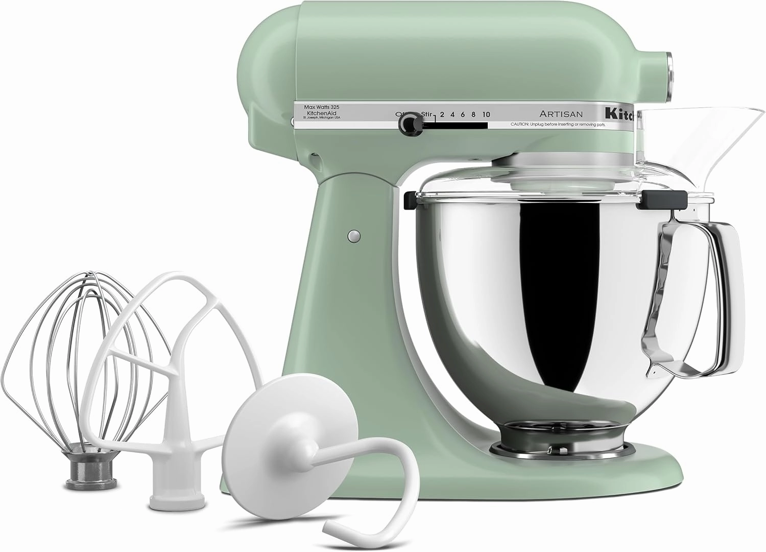 KitchenAid Artisan Series 5 Quart Tilt-Head Stand Mixer, KSM150PSDC, Cardamom