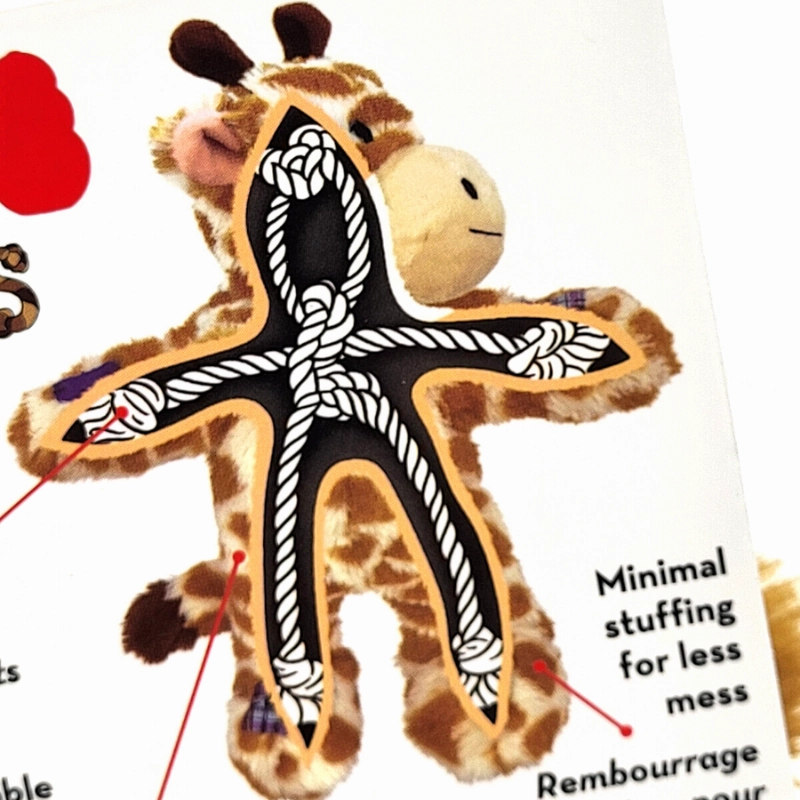 KONG Wild Knots Giraffe Dog Toy