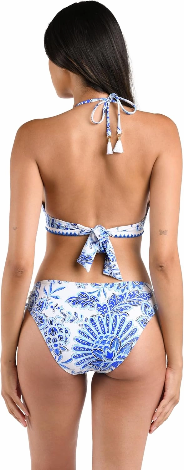 La Blanca Women's Banded Halter Bikini Swimsuit Top