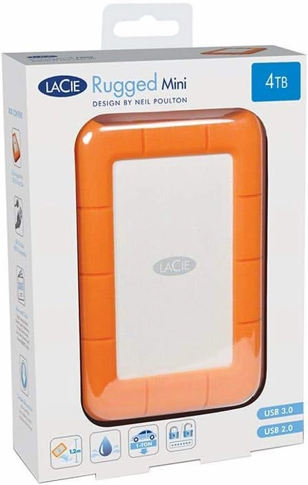 LaCie 9000633 Rugged Mini 4TB USB 3.0 Mobile Hard Drive