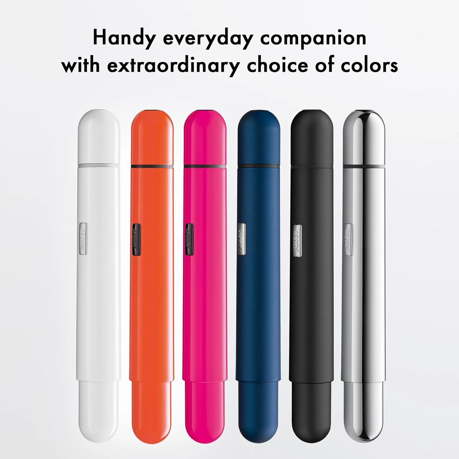 Lamy pico neonpink ballpoint pen - Innovative pocket pen - with one click in full size - metal barrel & line width M - incl. compact refill M 22 in black