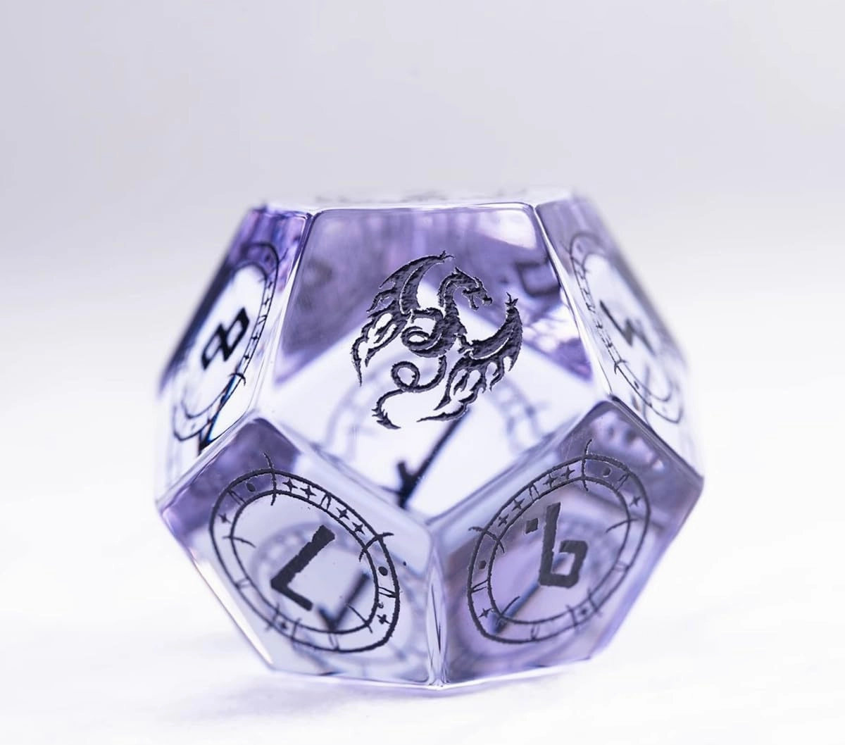 LANGWEI 7Pcs,D&D Dice Set Pretty Dragon Pattern Polyhedral Dice, Role Playing Dice for TRPG Table Games Dungeons and Dragons Games,Creative Gifts