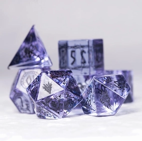 LANGWEI 7Pcs,D&D Dice Set Pretty Dragon Pattern Polyhedral Dice, Role Playing Dice for TRPG Table Games Dungeons and Dragons Games,Creative Gifts