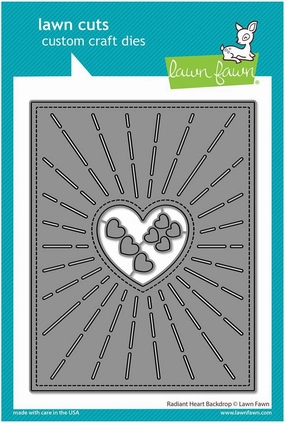 Lawn Fawn LF3320 Radiant Heart Backdrop Dies