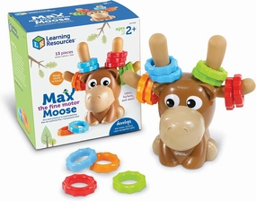 Learning Resources Max the Fine Motor Moose - 13 Pieces, Ages 2  Toddler Learning Toys, Fine Motor Toy for Toddlers, Preschool Toys