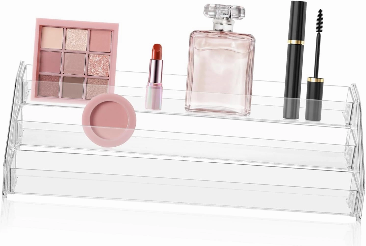 LIFKOME Compact Vanity Organizers Acrylic Makeup Palette Storage for Eyeshadow Nail Polish