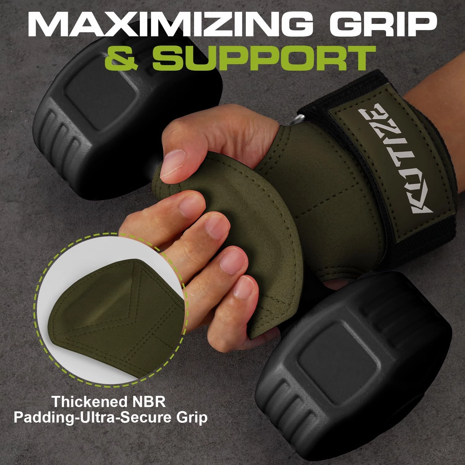 Lifting Straps, Weight Lifting Wrist Wraps for Weightlifting, Heavy Powerlifting, Deadlifts, Rows, Pull Ups, Adjustable Neoprene Padded Gym Workout Strength Training Wrist Hooks for Men/Women