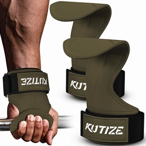Lifting Straps, Weight Lifting Wrist Wraps for Weightlifting, Heavy Powerlifting, Deadlifts, Rows, Pull Ups, Adjustable Neoprene Padded Gym Workout Strength Training Wrist Hooks for Men/Women