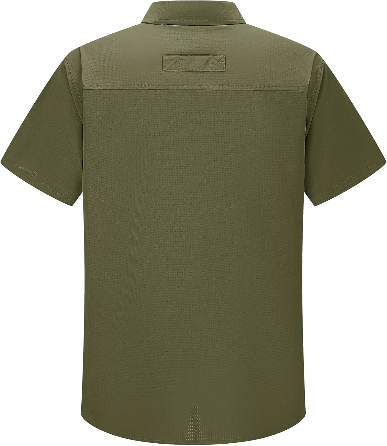 linlon Safari Shirt Men Short Sleeve UPF 50 UV Sun Protection Quick Dry Hiking Fishing Shirts
