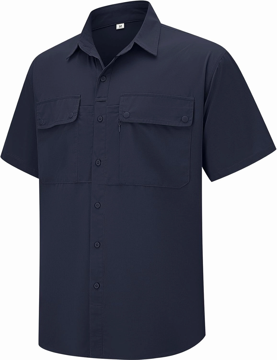 linlon Safari Shirt Men Short Sleeve UPF 50 UV Sun Protection Quick Dry Hiking Fishing Shirts