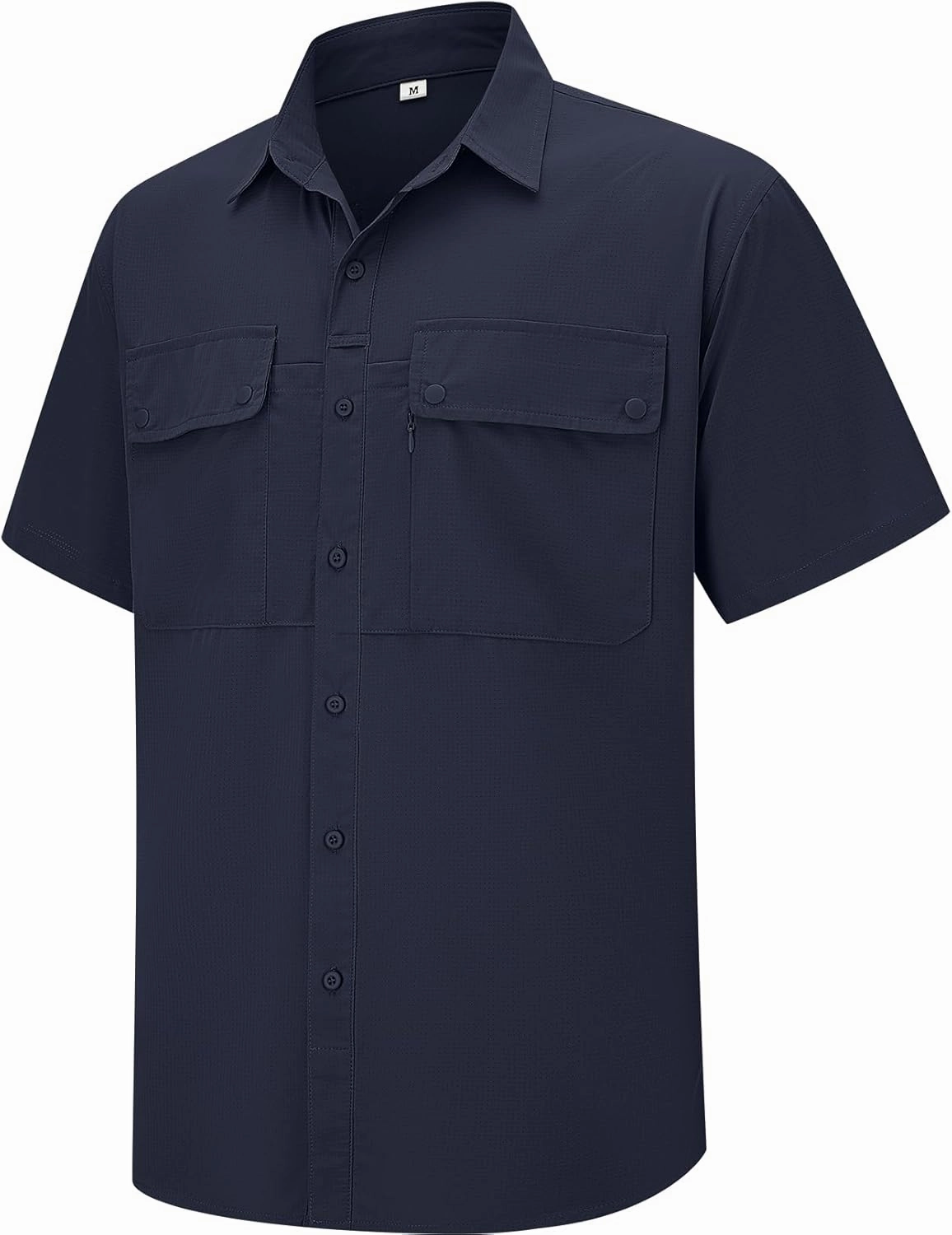 linlon Safari Shirt Men Short Sleeve UPF 50 UV Sun Protection Quick Dry Hiking Fishing Shirts