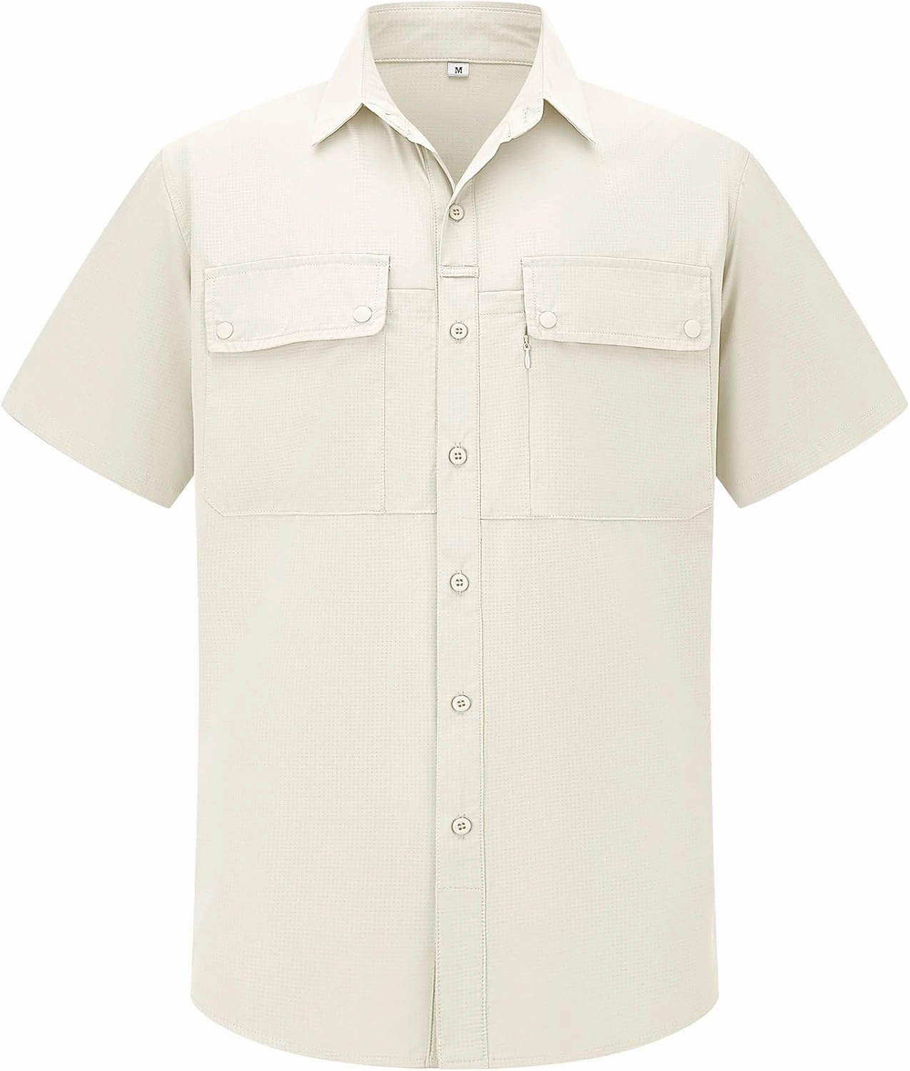 linlon Safari Shirt Men Short Sleeve UPF 50 UV Sun Protection Quick Dry Hiking Fishing Shirts