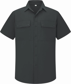 linlon Safari Shirt Men Short Sleeve UPF 50 UV Sun Protection Quick Dry Hiking Fishing Shirts