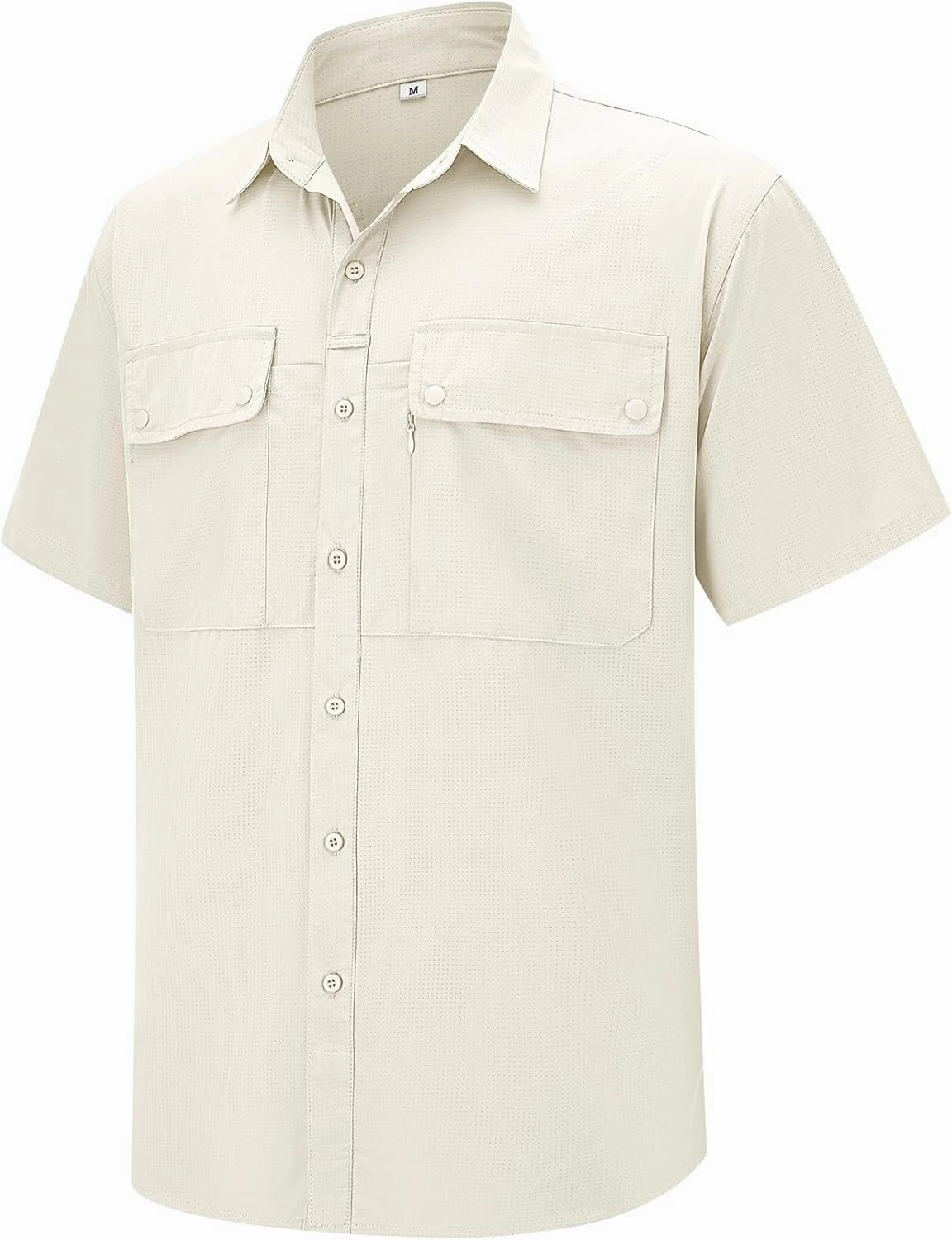 linlon Safari Shirt Men Short Sleeve UPF 50 UV Sun Protection Quick Dry Hiking Fishing Shirts
