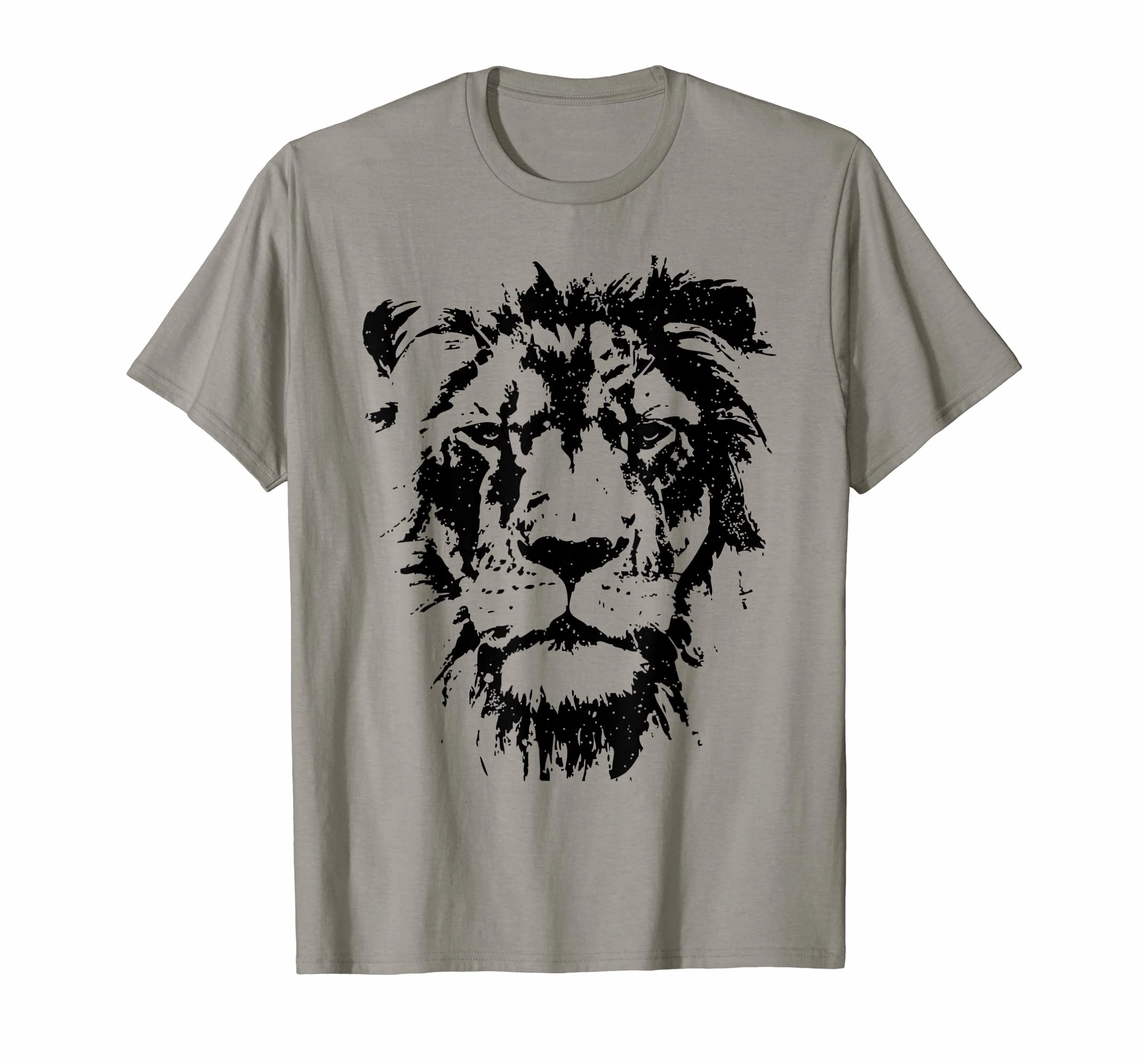 Lion Face T Shirt. Cool Zoo Animals T-Shirt Zoo Keeper