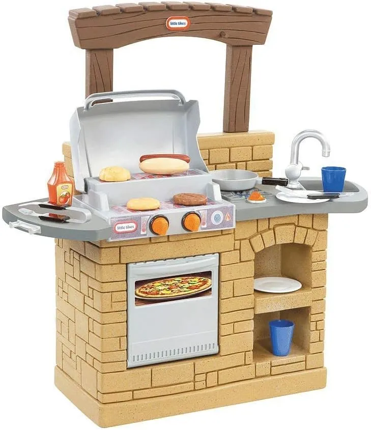 Little Tikes Cook 'n Play Outdoor BBQ , Brown