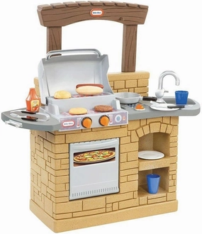Little Tikes Cook 'n Play Outdoor BBQ , Brown