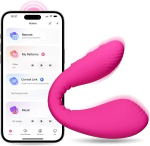 LOVENSE Dolce Remote Control Vibrator，Adult Sex Toys & Games,Womens Sex Toys,Clitoris & G-spot Vibrating Sex Toy for Double Stimulation with 10 Vibration Patterns