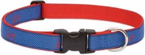 LupinePet Club 1" Newport Blue 16-28" Adjustable Collar for Large Dogs