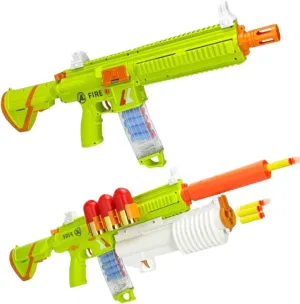 M416 Foam Toy Blasters & Foam Dart Launcher Toy for Teens 14 , Auto/Manual Modes Ejecting Action, Christmas Birthday Gift for Boys Teens (Green)