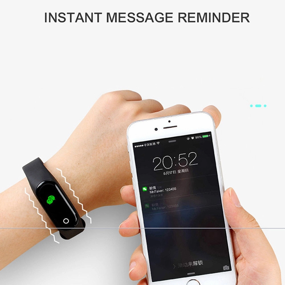 M4 Smart Fitness Watch with *** 1 x FREE DESIGNER STRAP ***