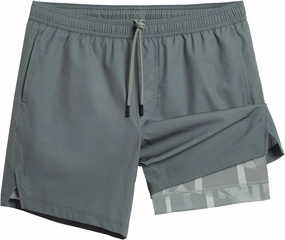 maamgic Gym Shorts for Men 7 inch with Liner Stretch 2 in 1 Workout Shorts Men Quick Dry Athletic Shorts