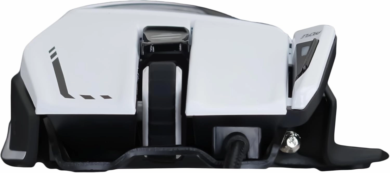 MAD CATZ R.A.T 8  Fully Adjustable Wired Gaming Mouse Metal Base 16000 DPI with 11 Programmable Buttons 4 User Profiles Stored Directly Customize RGB LED Tuneable LED's - White