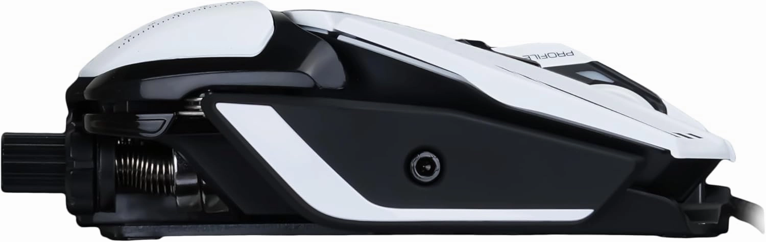MAD CATZ R.A.T 8  Fully Adjustable Wired Gaming Mouse Metal Base 16000 DPI with 11 Programmable Buttons 4 User Profiles Stored Directly Customize RGB LED Tuneable LED's - White