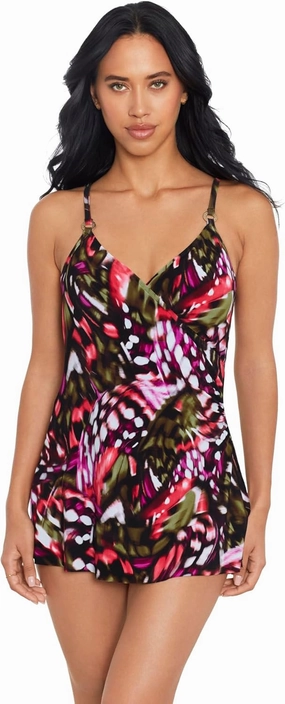 MagicSuit Women's Swimwear Put a Ring On It Willow Underwire Tummy Control One Piece Swimdress