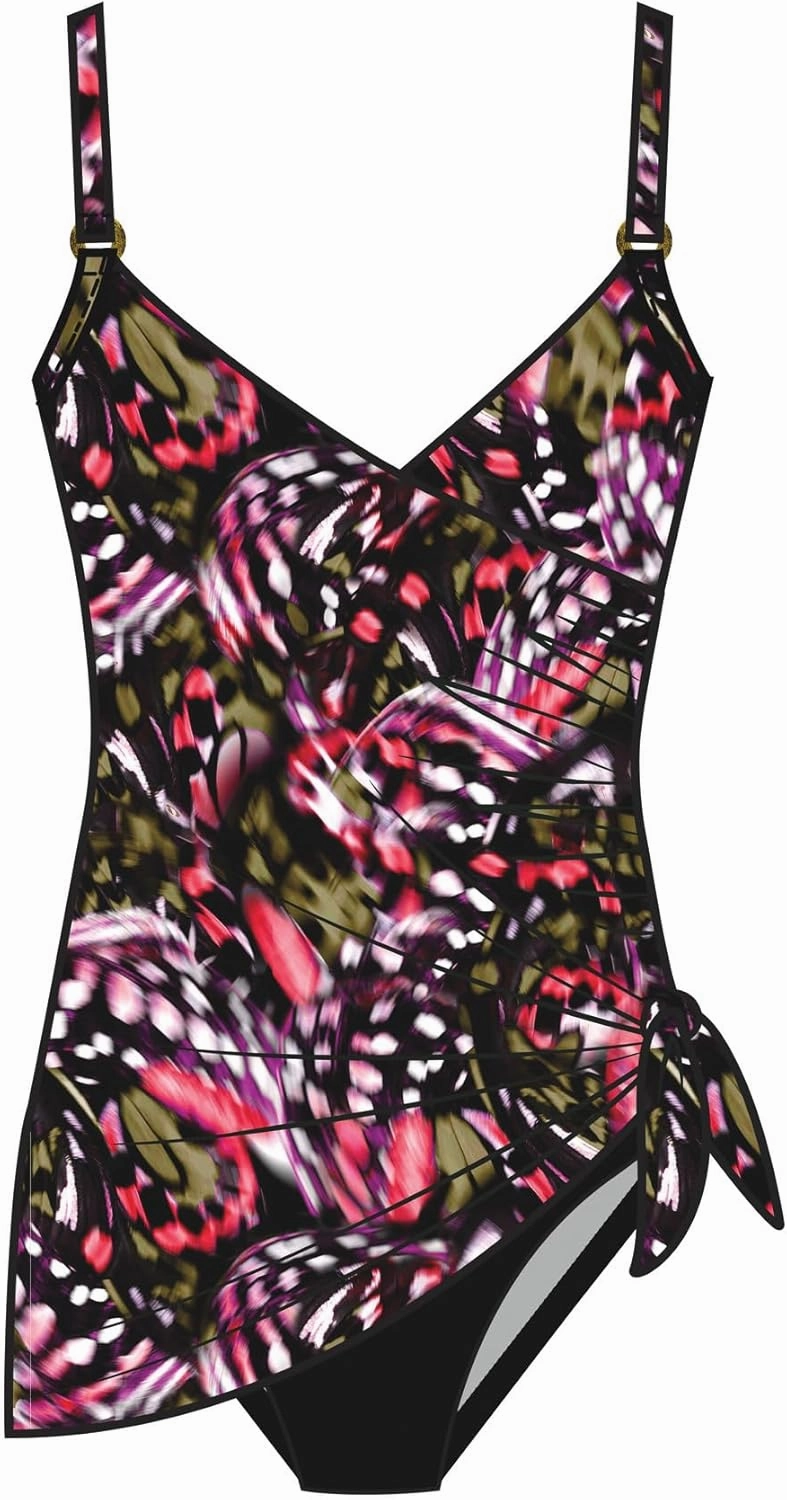 MagicSuit Women's Swimwear Put a Ring On It Willow Underwire Tummy Control One Piece Swimdress