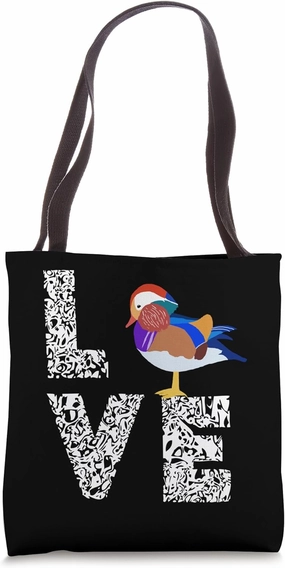 Mandarin Duck Love Birdwatchers Wild Bird Flock Tote Bag