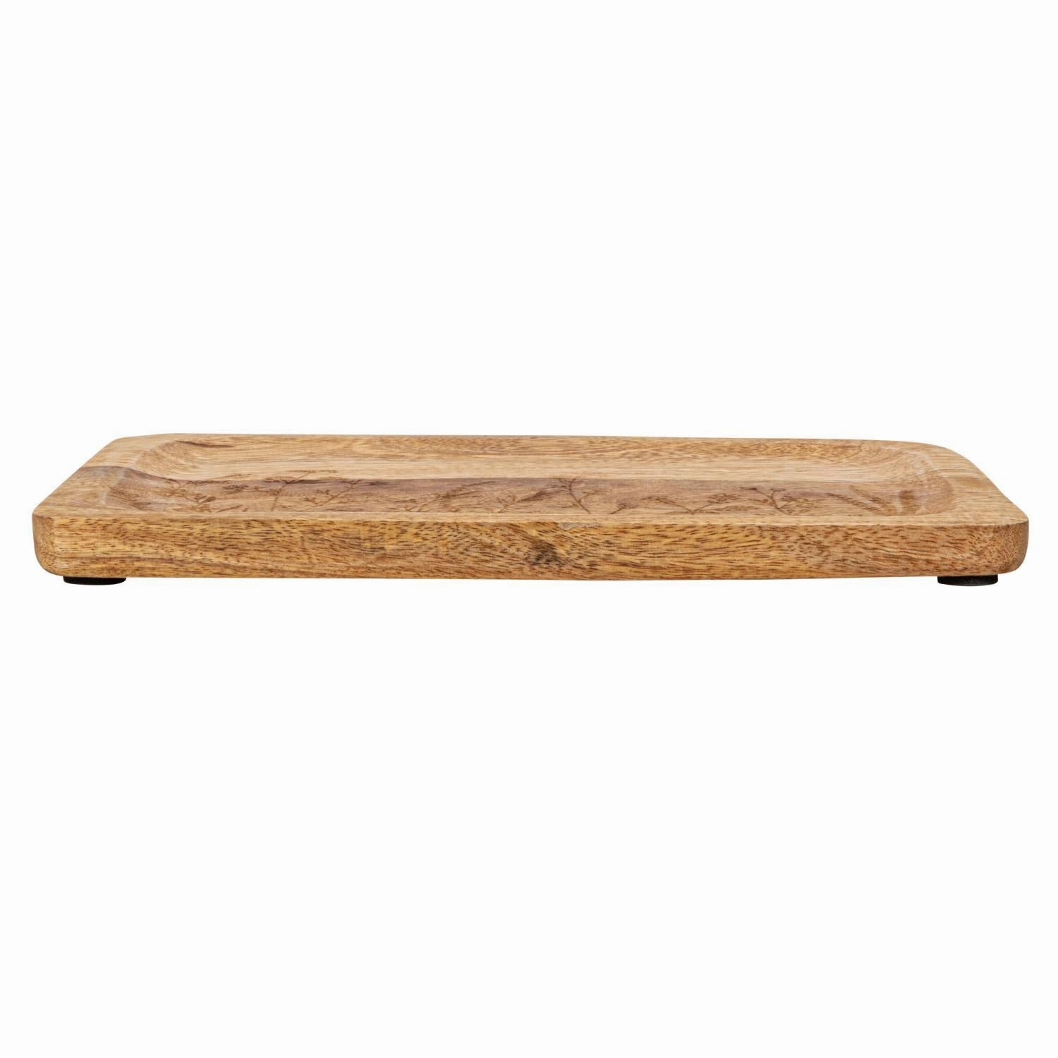 Mango Wood Tray w/ Botanicals
